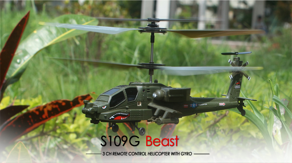 SYMA-S109G-35CH-Beast-RC-Hubschrauber-RTF-AH-64-Militaumlrmodell-Kinderspielzeug-1966587-1